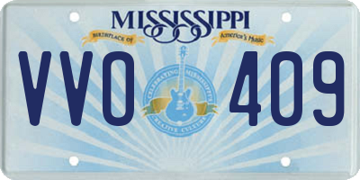 MS license plate VVO409
