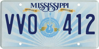 MS license plate VVO412