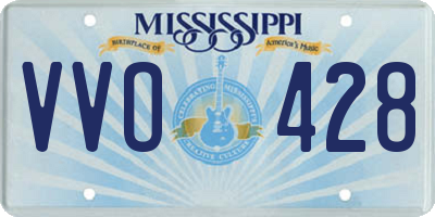 MS license plate VVO428