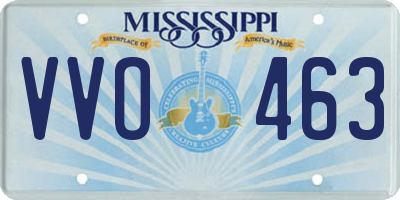 MS license plate VVO463