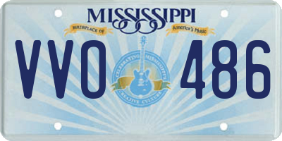 MS license plate VVO486