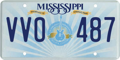 MS license plate VVO487