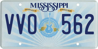 MS license plate VVO562