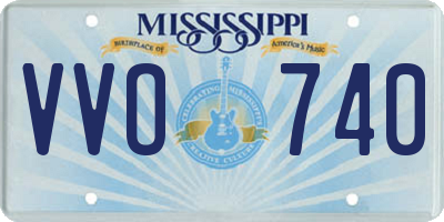 MS license plate VVO740