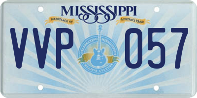 MS license plate VVP057