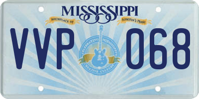 MS license plate VVP068