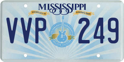 MS license plate VVP249