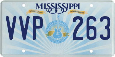 MS license plate VVP263