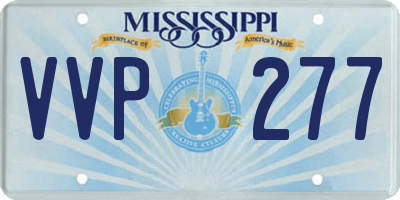 MS license plate VVP277
