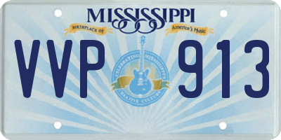MS license plate VVP913