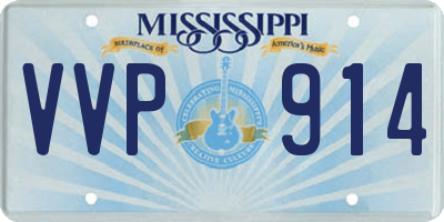 MS license plate VVP914