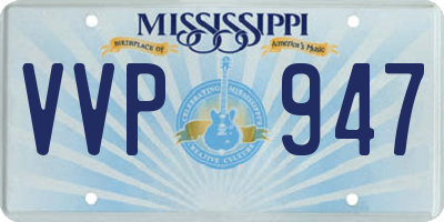 MS license plate VVP947
