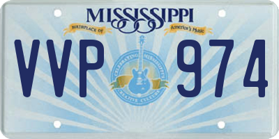 MS license plate VVP974