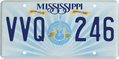 MS license plate VVQ246