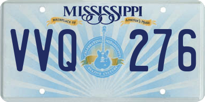 MS license plate VVQ276