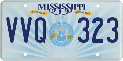 MS license plate VVQ323