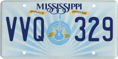 MS license plate VVQ329