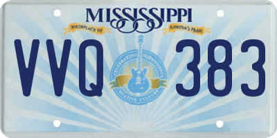 MS license plate VVQ383