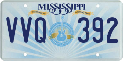 MS license plate VVQ392