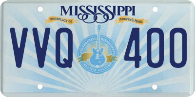 MS license plate VVQ400