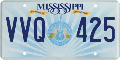 MS license plate VVQ425
