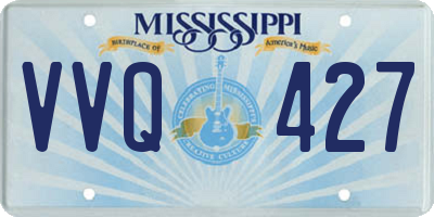 MS license plate VVQ427