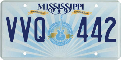MS license plate VVQ442