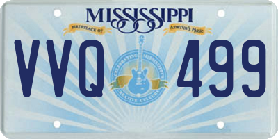 MS license plate VVQ499