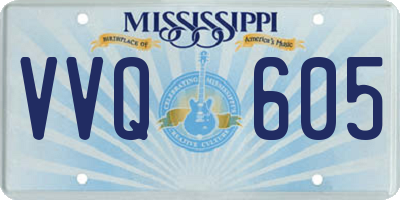 MS license plate VVQ605