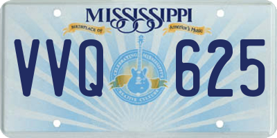 MS license plate VVQ625