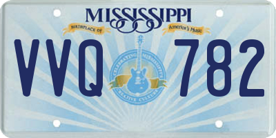 MS license plate VVQ782