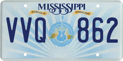 MS license plate VVQ862