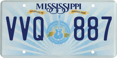 MS license plate VVQ887