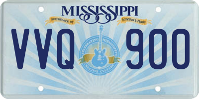 MS license plate VVQ900
