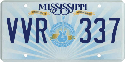 MS license plate VVR337