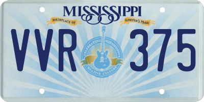 MS license plate VVR375