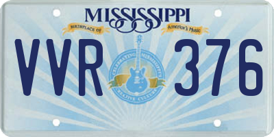 MS license plate VVR376