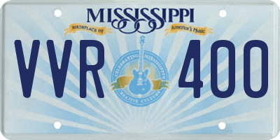 MS license plate VVR400