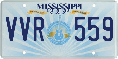 MS license plate VVR559