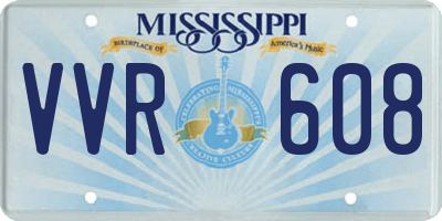 MS license plate VVR608
