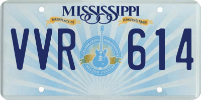 MS license plate VVR614
