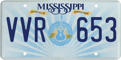 MS license plate VVR653