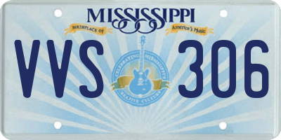MS license plate VVS306
