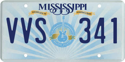 MS license plate VVS341
