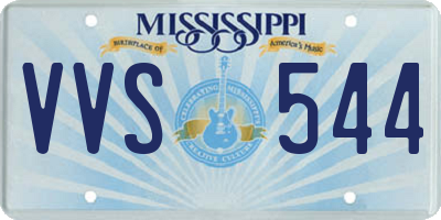 MS license plate VVS544