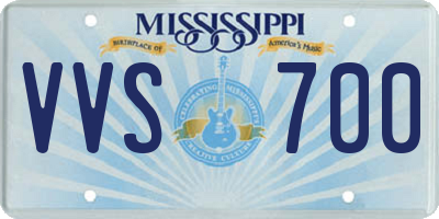 MS license plate VVS700