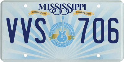 MS license plate VVS706
