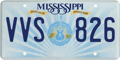 MS license plate VVS826