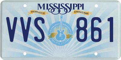 MS license plate VVS861