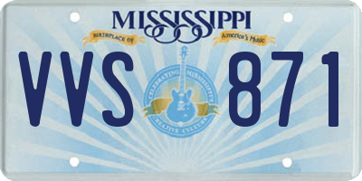 MS license plate VVS871